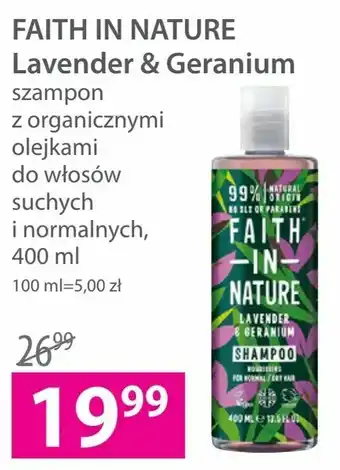 Hebe FAITH IN NATURE Lavender & Geranium oferta