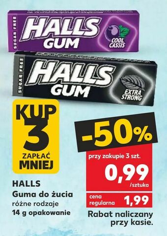 Kaufland HALLS Guma do żucia oferta