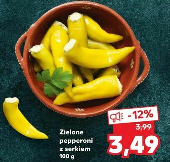 Kaufland Zielone pepperoni z serkiem oferta
