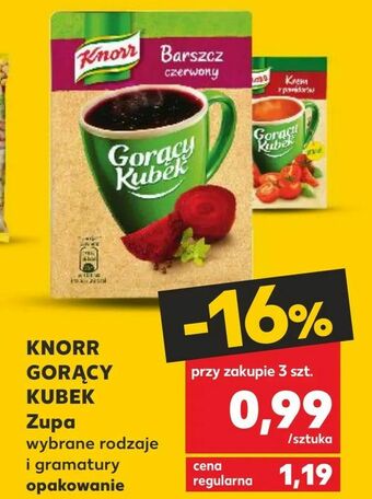 Kaufland KNORR GORĄCY KUBEK Zupa oferta