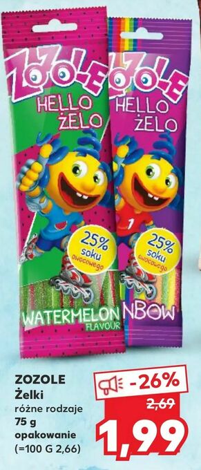 Kaufland ZOZOLE Żelki oferta