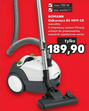 Kaufland BOMANN Odkurzacz BS 9019 CB oferta