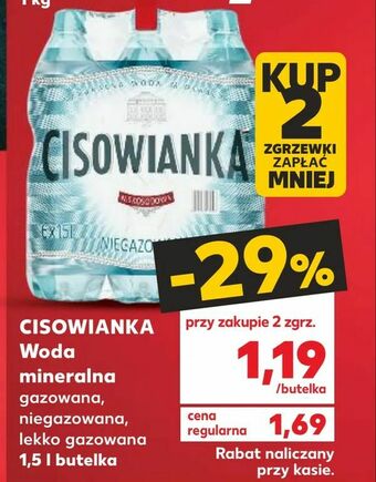 Kaufland CISOWIANKA Woda mineralna oferta