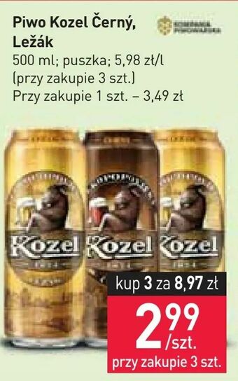 Stokrotka Piwo Kozel Černý, Ležák oferta
