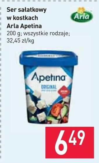 Stokrotka Ser sałatkowy w kostkach Arla Apetina oferta