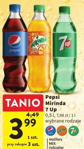 Intermarche Pepsico Pepsi Mirinda 7 Up 0,5l oferta