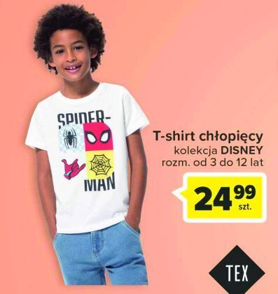 Carrefour T-shirt chłopięcy spider-man oferta