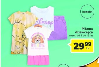 Carrefour Piżama dziewczęca 3-12 lat oferta