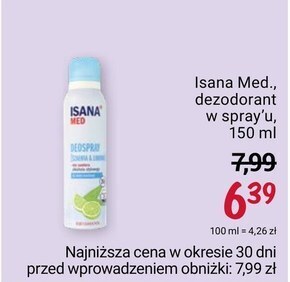 Rossmann Dezodorant isana oferta