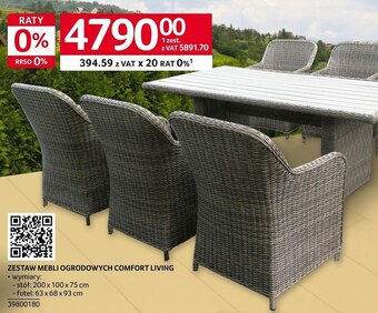 Selgros Zestaw mebli ogrodowych oferta