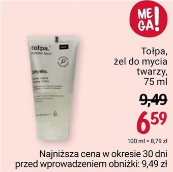 Rossmann Żel do mycia twarzy tołpa oferta