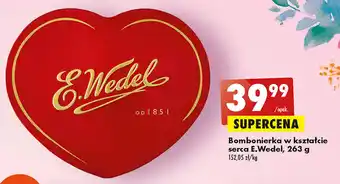 Biedronka E.Wedel Bombonierka w kształcie serca 263 g oferta