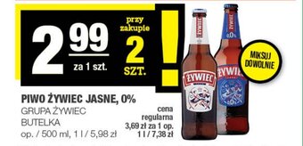 Spar PIWO ŻYWIEC JASNE, 0% GRUPA ŻYWIEC 500ML oferta