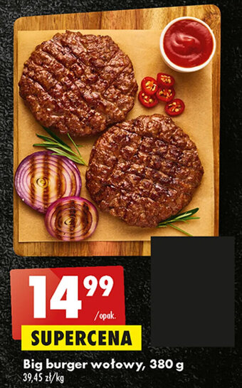 Biedronka Big burger wołowy, 380 g oferta