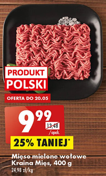 Biedronka Mięso mielone wołowe Kraina Mięs, 400 g oferta