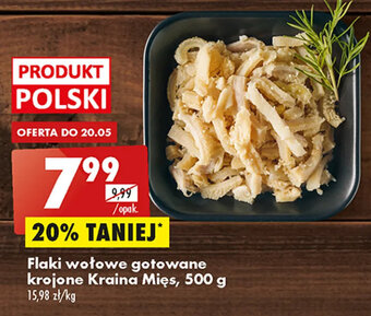 Biedronka Flaki wołowe gotowane krojone Kraina Mięs, 500 g oferta