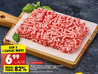 Biedronka Mięso mielone z łopatki wieprzowej i wołowiny Kraina Mięs, 400 g oferta