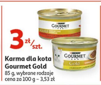 Auchan Karma dla kota kurczak purina gourmet gold oferta