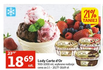 Auchan Lody tiramisu algida carte d'or les desserts oferta