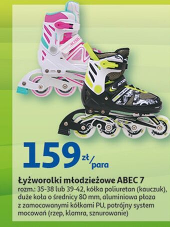Auchan Łyżworolki abec 7 rozm. 39-42 oferta