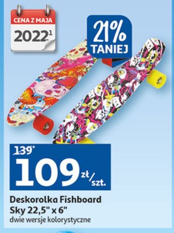 Auchan Deskorolka fishboard oferta