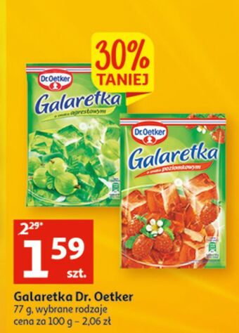 Auchan Galaretka poziomkowa dr. oetker oferta