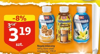 Auchan Napój mleczny kakaowy mullermilch limited oferta