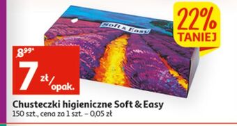 Auchan Chusteczki higieniczne soft & easy oferta