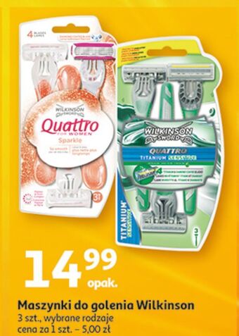 Auchan Maszynka do golenia sparkle wilkinson quattro for women oferta