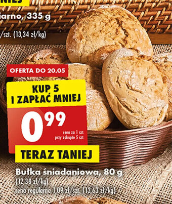 Biedronka Bułka śniadaniowa, 80 g oferta
