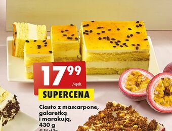 Biedronka Ciasto z mascarpone i galaretka marakują oferta