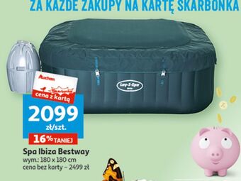 Auchan Jacuzzi lay-z-spa ibiza 180 x 132 66 cm bestway oferta