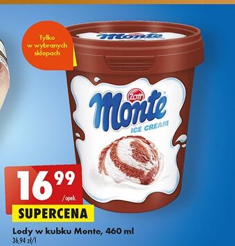 Biedronka Lody zott monte oferta