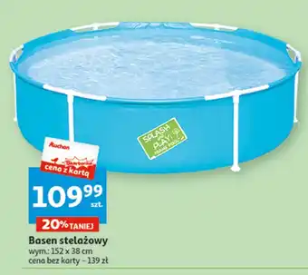 Auchan Basen stelazowy 152 x 38 cm oferta