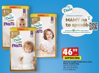 Biedronka Pieluchomajtki dla dzieci maxi dada extra care oferta