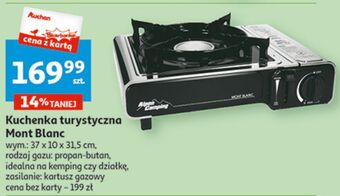 Auchan Kuchenka turystyczna mont blanc alpen camping oferta