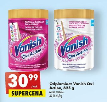 Biedronka Odplamiacz w proszku white vanish oxi action oferta