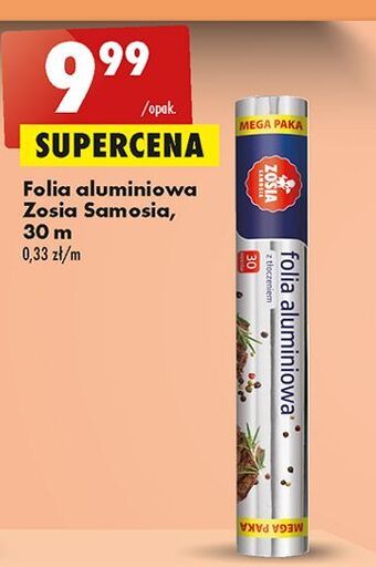 Biedronka Folia aluminiowa 30 m z tłoczeniem zosia samosia oferta