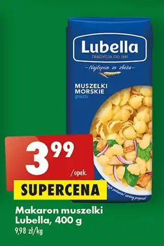 Biedronka Makaron muszelki morskie lubella oferta