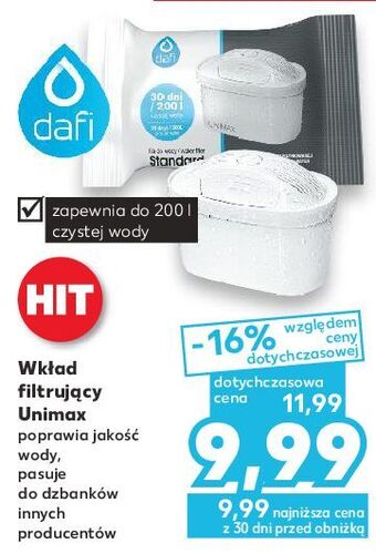 Kaufland Wkład do filtra unimax dafi oferta