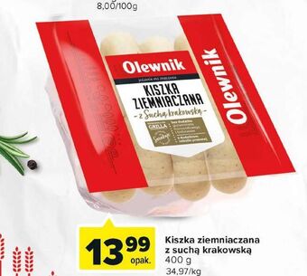 Carrefour Kiszka ziemniaczana z suchą krakowską olewnik oferta