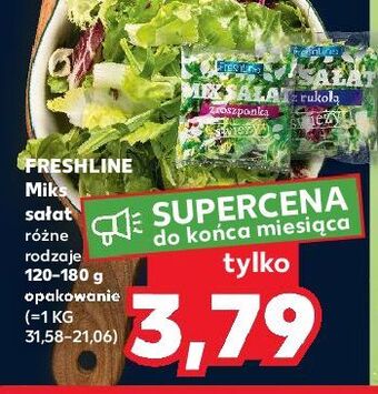 Kaufland Mix sałat z rukolą freshline oferta