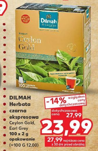 Kaufland Herbata dilmah earl grey oferta