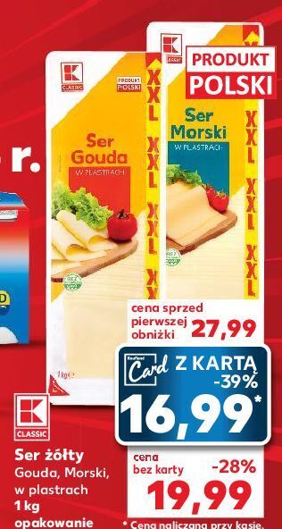 Kaufland Ser gouda plastry k-classic oferta