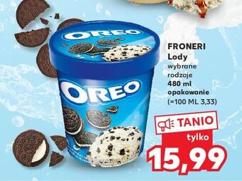 Kaufland Lody z kawałkami ciastek oreo ice cream oferta