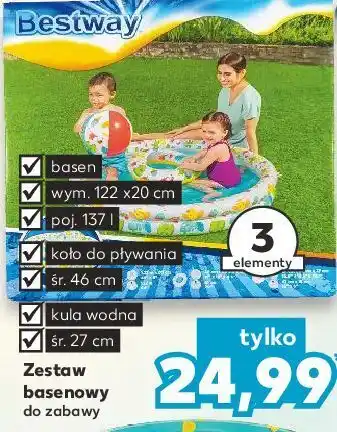 Kaufland Zestaw basenowy do zabawy bestway oferta