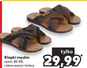 Kaufland Klapki męskie 40-45 oferta