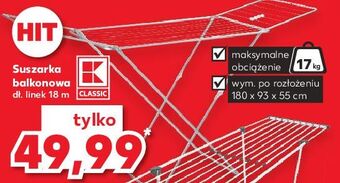Kaufland Suszarka balkonowa 18 m oferta