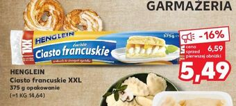 Kaufland Ciasto francuskie xxl henglein oferta
