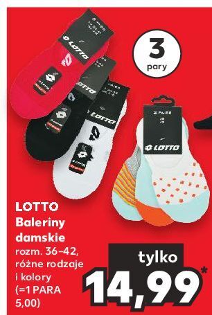 Kaufland Skarpety damskie rozm. 36-42 cm lotto oferta